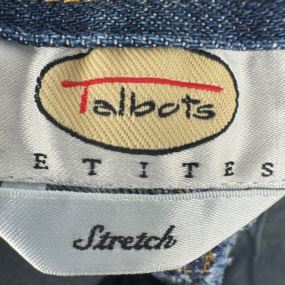 Talbots Petites Stretch Medium Wash Straight Leg Jeans Sz 10P - Picture 5 of 7